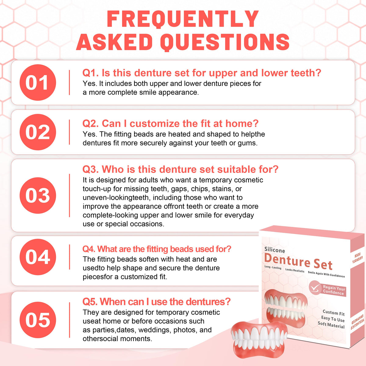 Custom Upper & Lower Dentures J453