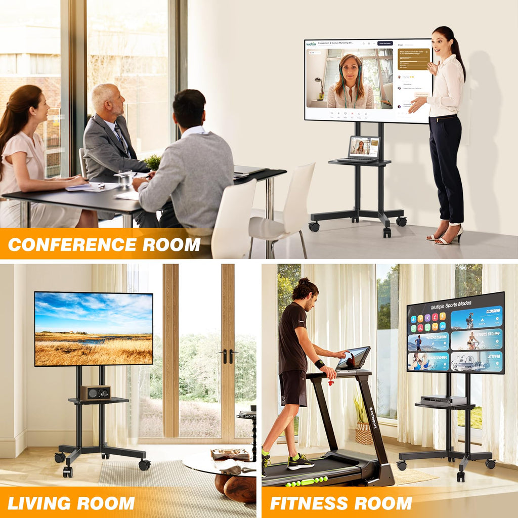 Mobile TV Stand with Wheels for 32-75 Inch TVs K356119