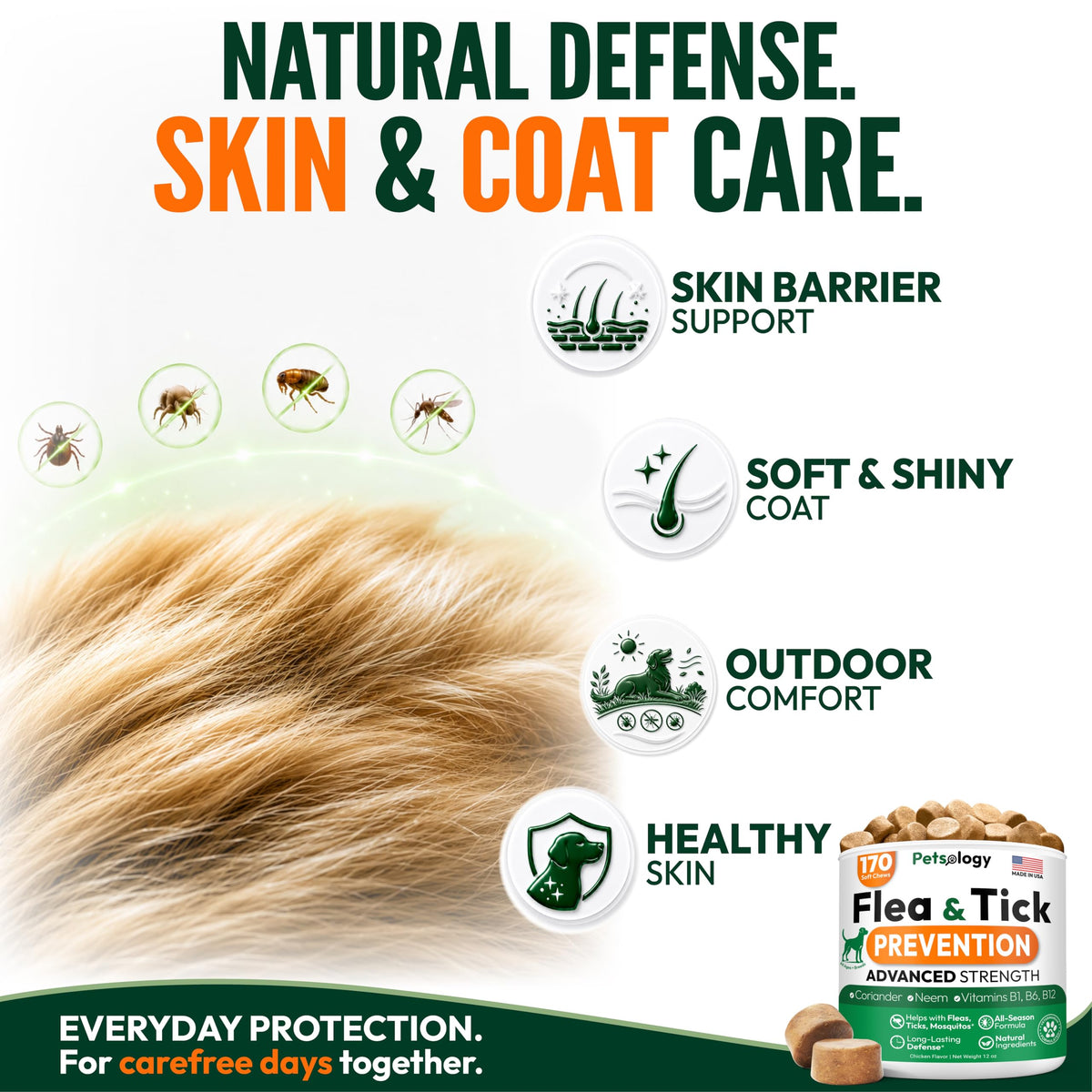 Flea and Tick Prevention for Dogs Soft Chewables P165