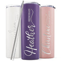 Set of 3 20 Oz Skinny Tumbler with Straw F898913