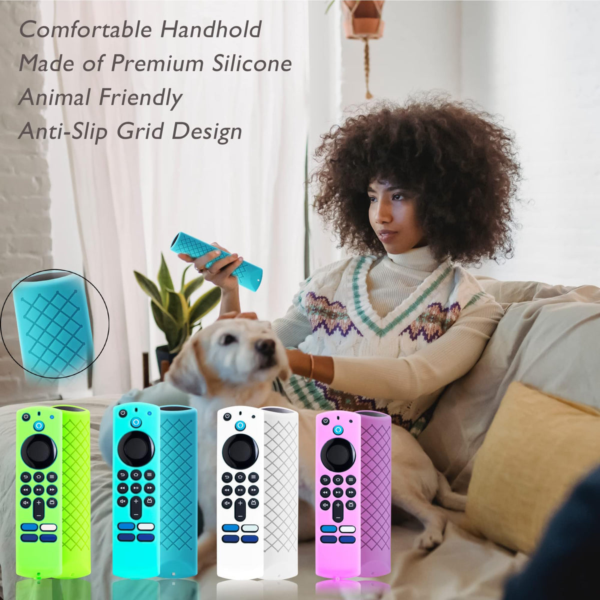 Silicone Remote Cover Glow in The Dark Blue I9134