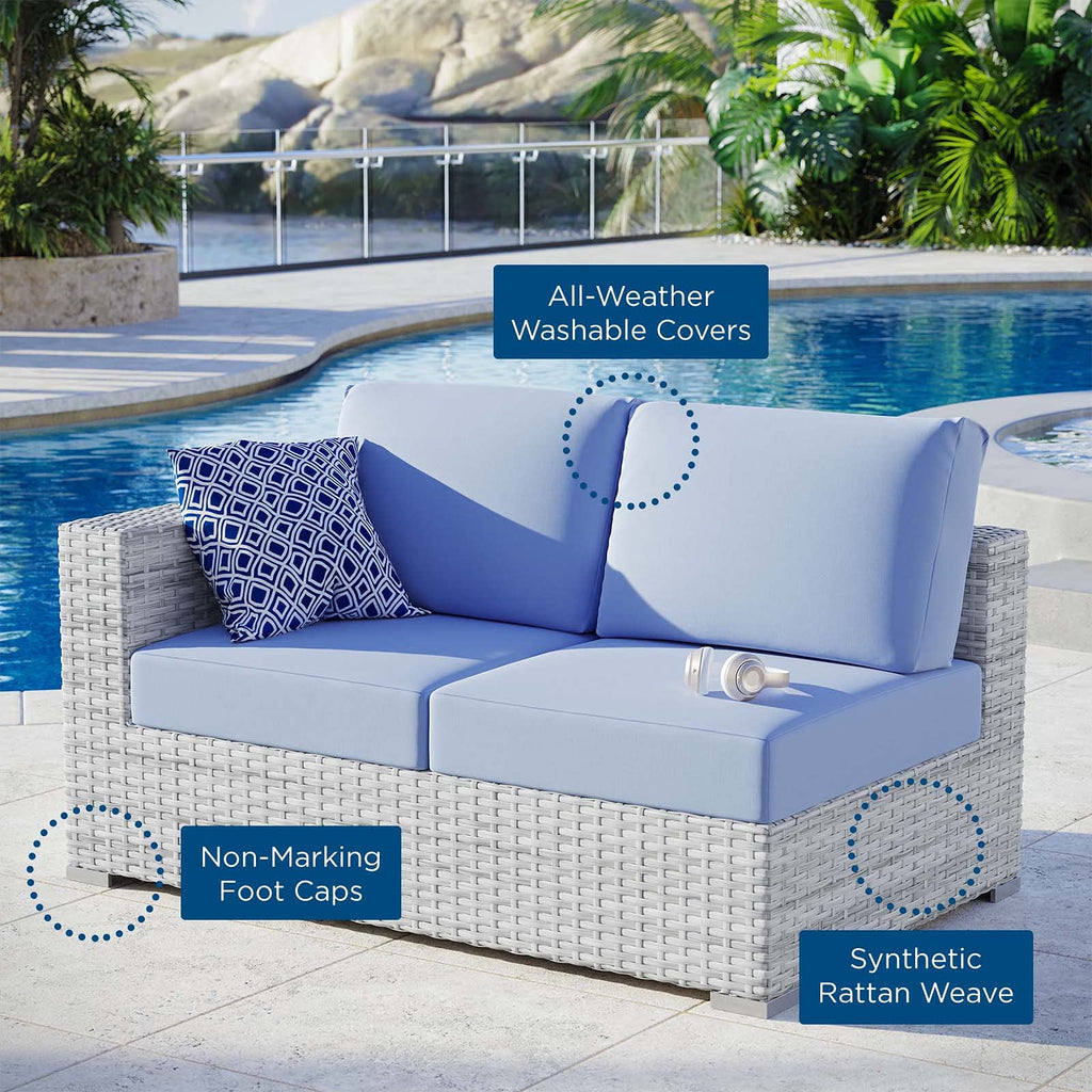 Rattan Wicker Loveseat Sofa V164