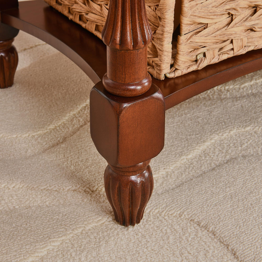 Side Table with Drawer and Storage Shelf D993