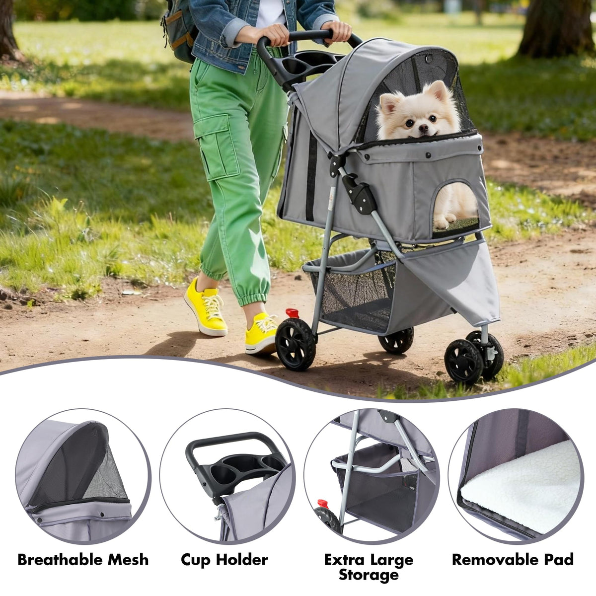 3 Wheels Pet Stroller R220