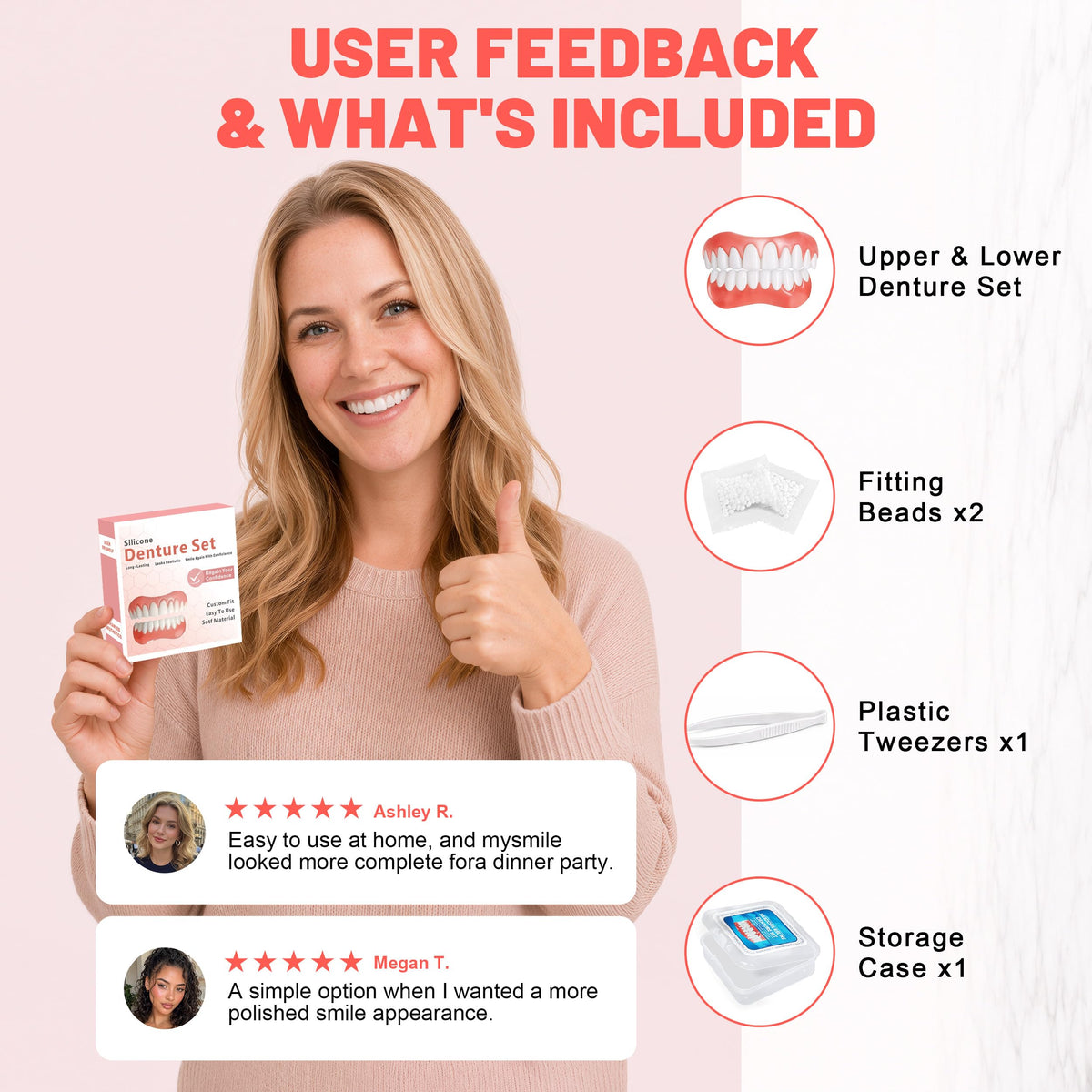 Custom Upper & Lower Dentures J453