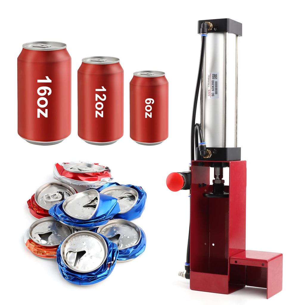 Aluminum Can Crusher Heavy Duty 12 Oz. and 16 Oz. Red P5097