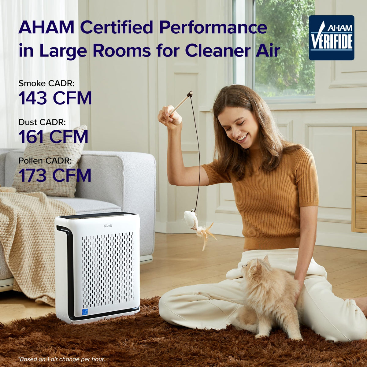 Air Purifier with Washable Pre-Filter X895943