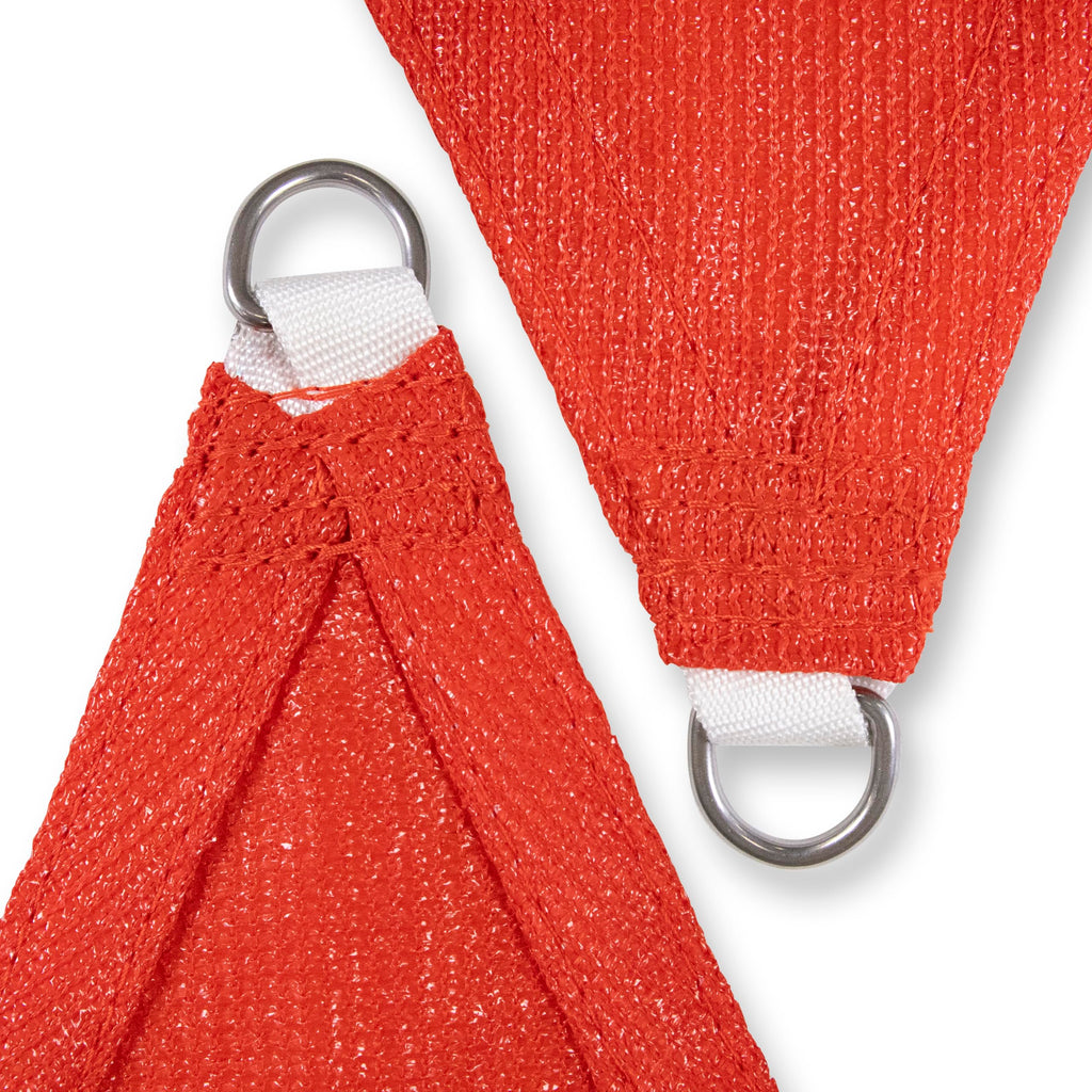20' x 20' x 28.3' Red Triangle Sun Shade Sail V6237